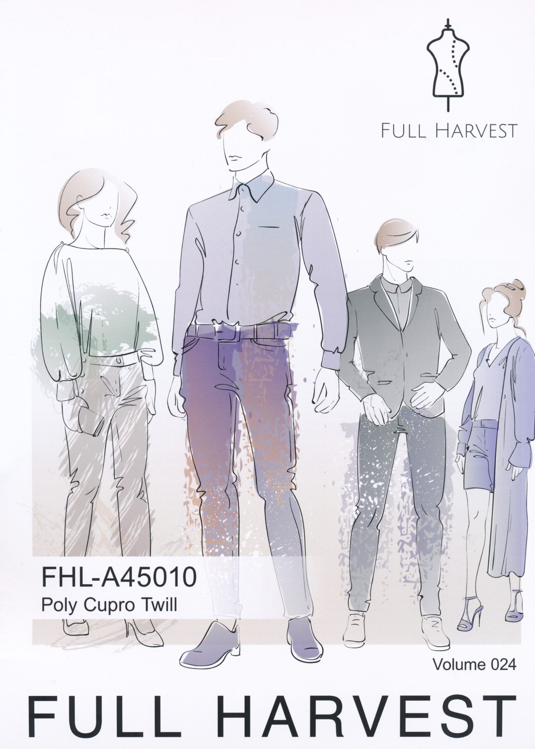 P.1 FULL HARVEST Volume 024 FHL-A45010 Poly Cupro Twill